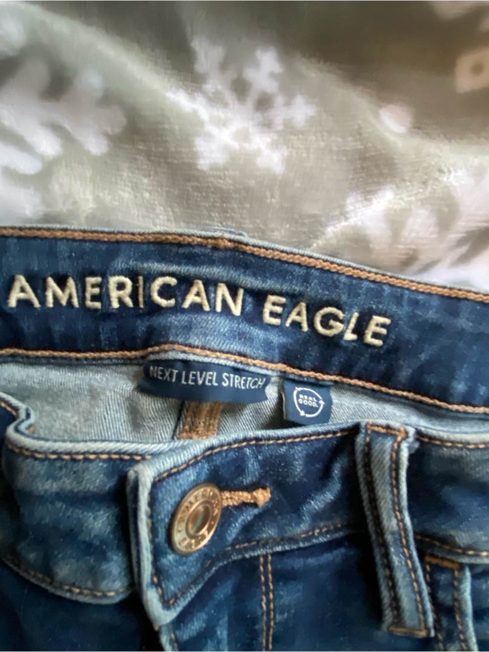 American Eagle Outfitters Women's Dark Blue Next Level Stretch Jeggings